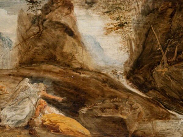 John Runciman’s painting of Hagar in the wilderness with the angel of the Lord appearing to her