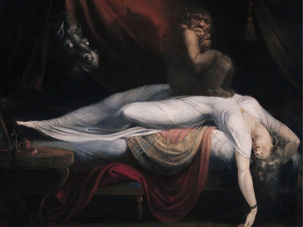 Henry Fuseli’s painting The Nightmare, a sleeping woman with a demon on her chest