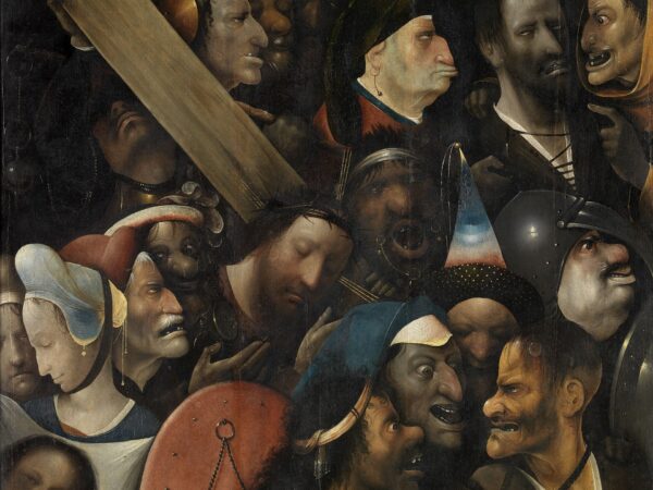 Hieronymus Bosch’s painting of Christ carrying the cross among a jeering crowd