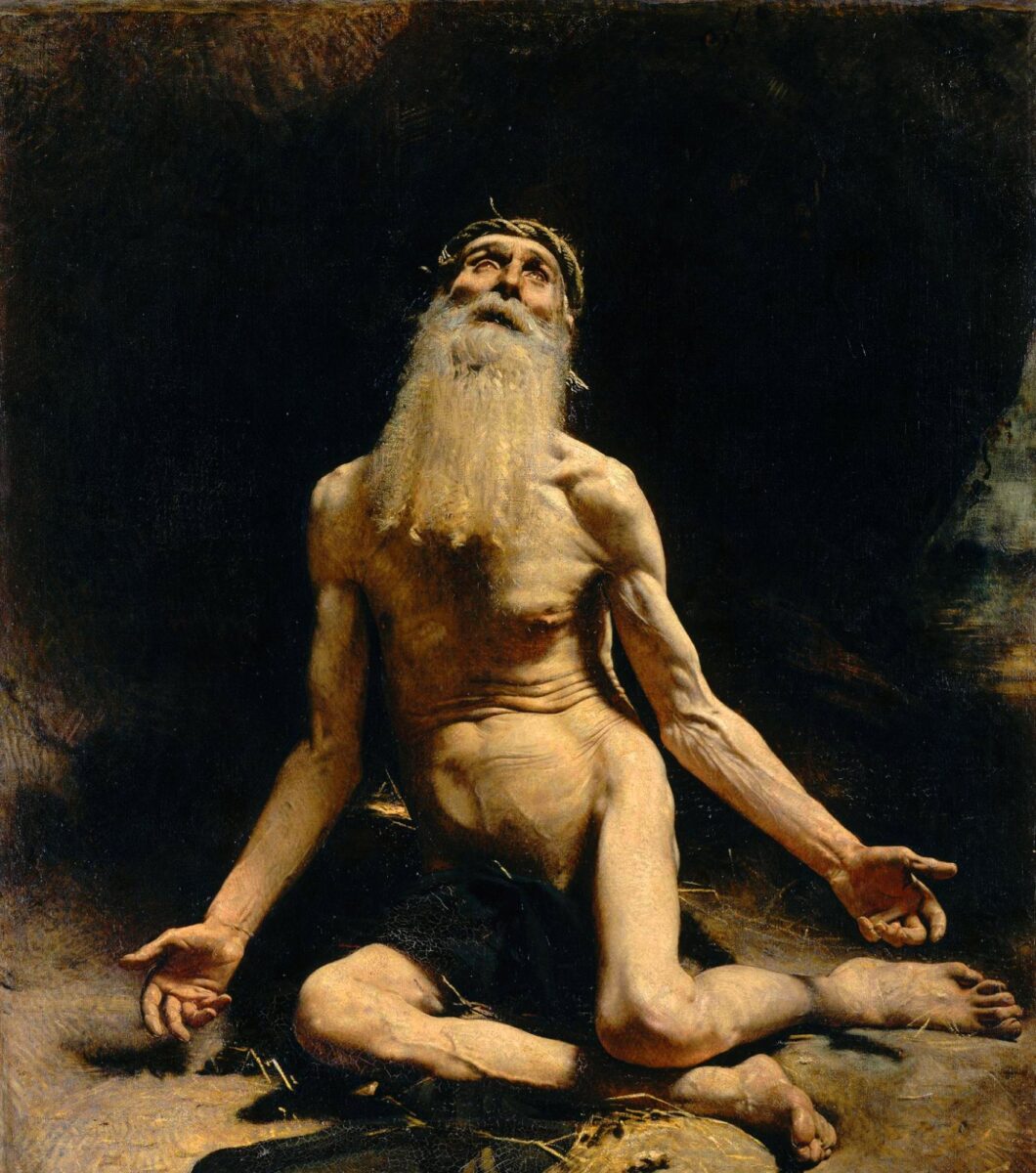 Léon Bonnat’s painting of Job seated in sackcloth, bowed with grief