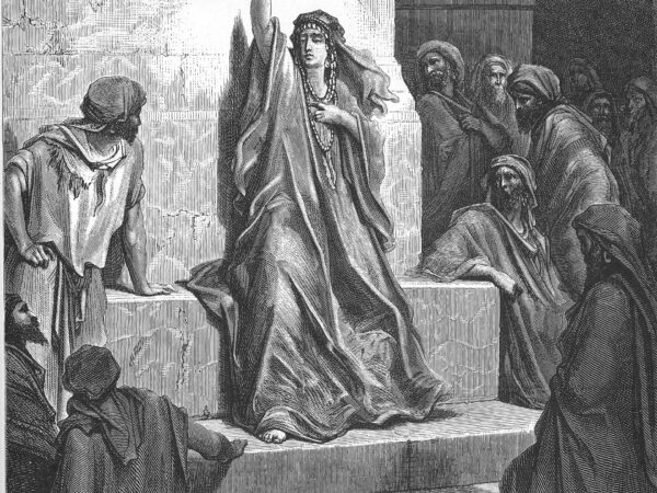 Gustave Doré’s illustration of Deborah praising Jael, from his English Bible