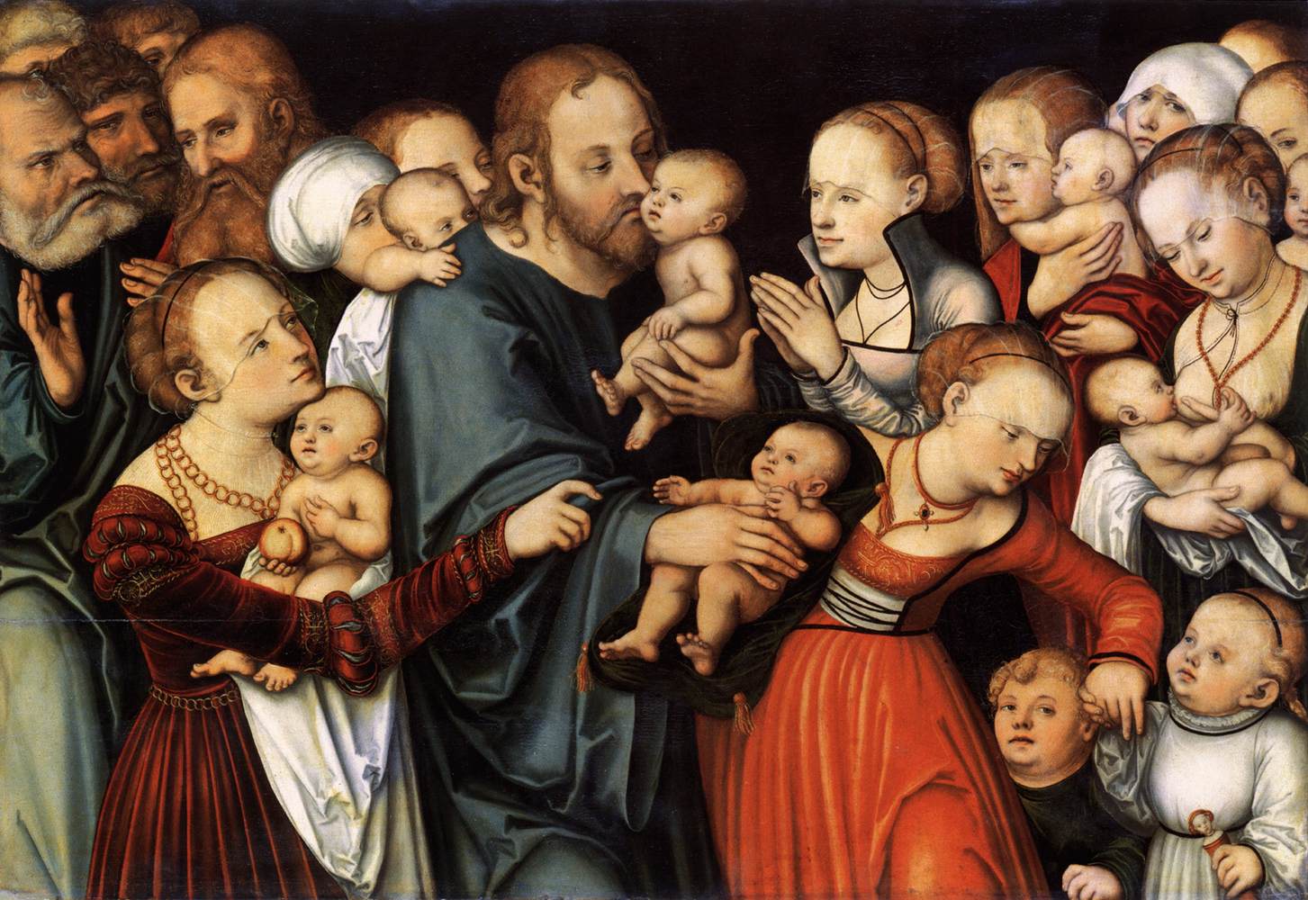 Lucas Cranach the Elder’s painting of Christ blessing the little children