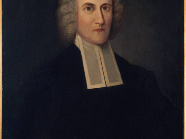 Engraved portrait of Jonathan Edwards, the colonial pastor and theologian