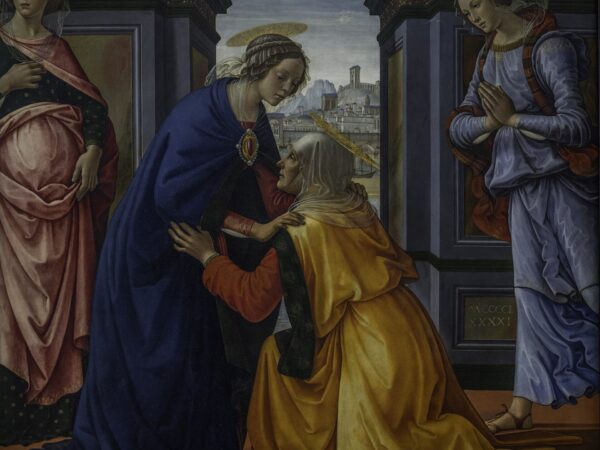 Domenico Ghirlandaio’s Visitation, Mary greeting her cousin Elizabeth