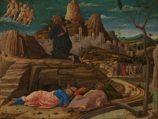 Andrea Mantegna’s painting of Christ praying in the garden of Gethsemane