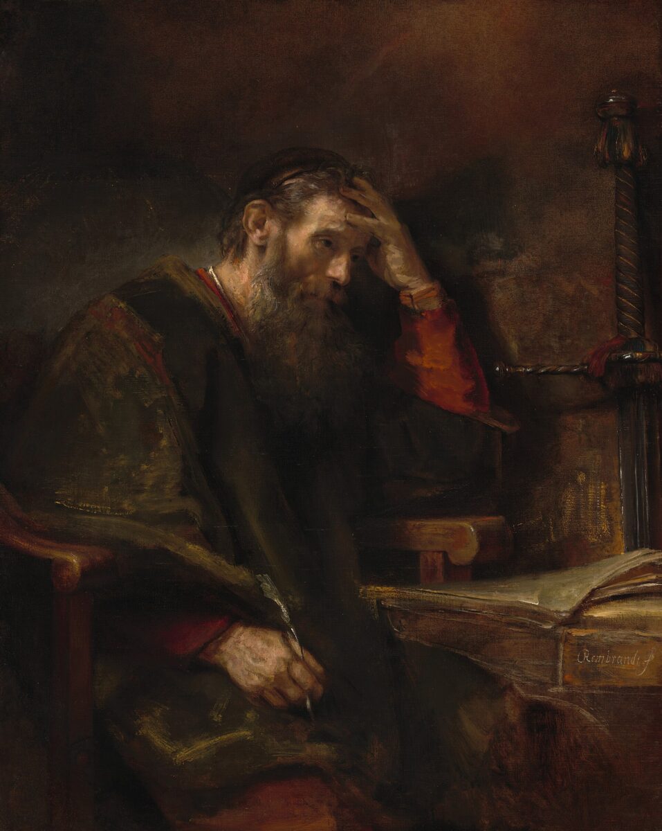 Rembrandt’s painting of the apostle Paul