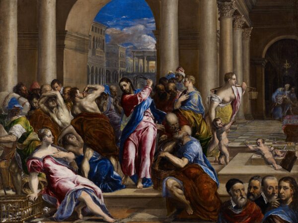 El Greco’s painting of Christ driving the money changers from the temple
