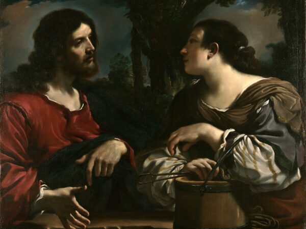 Guercino’s painting of Christ speaking with the Samaritan woman at the well