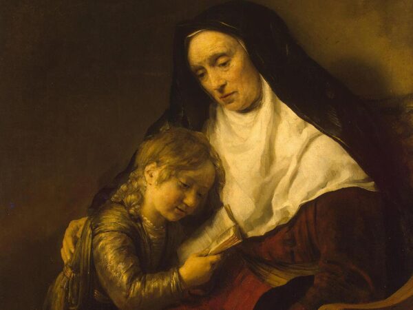 Willem Drost’s painting of the young Timothy reading Scripture with his grandmother Lois