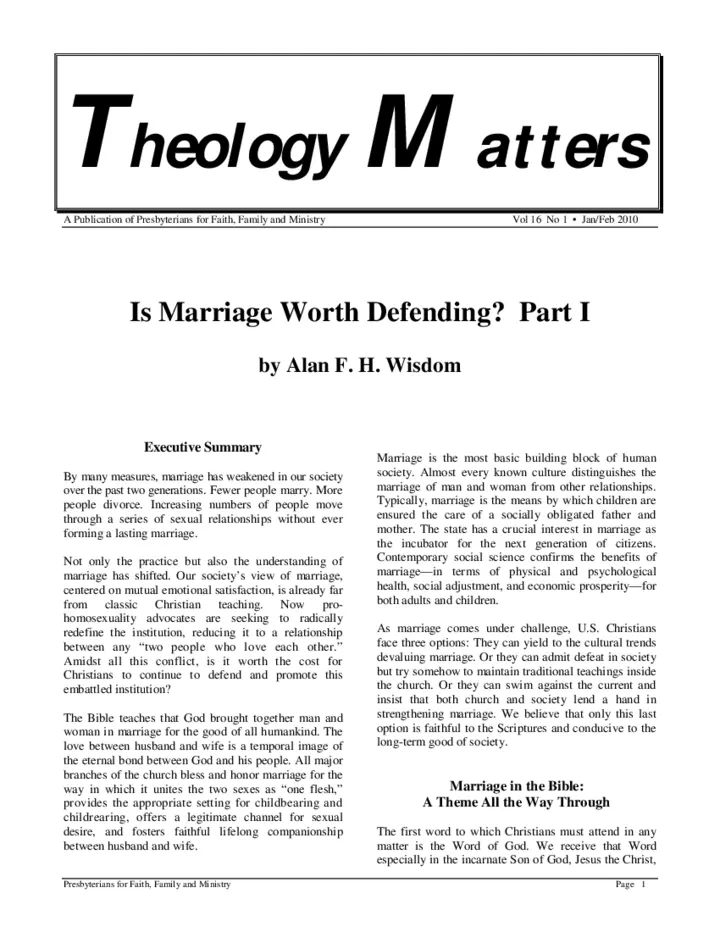 The first page of Issue 1, 2010